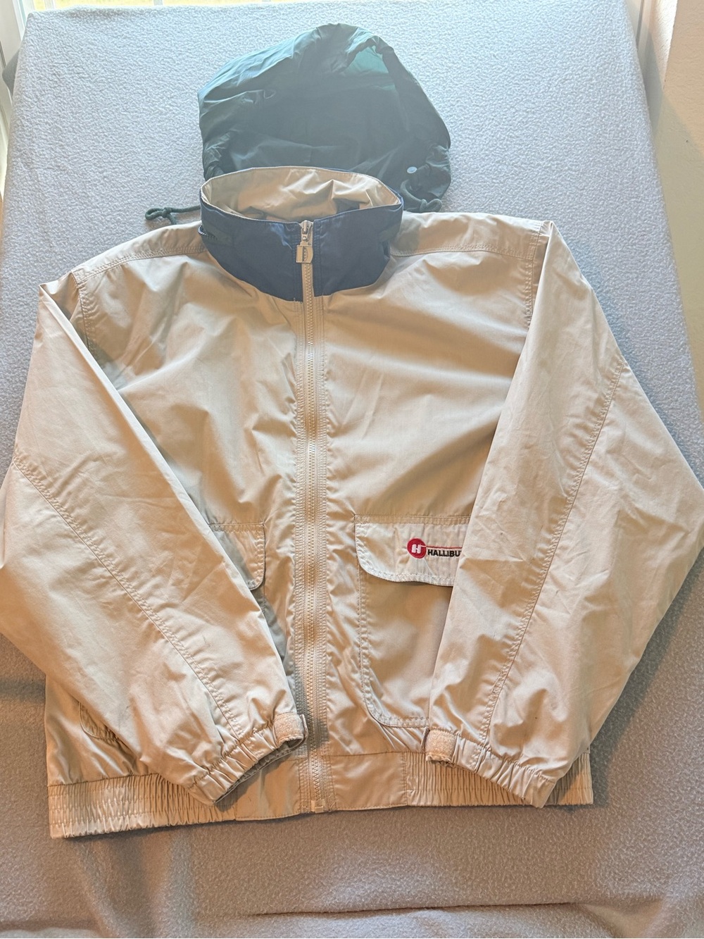 Dunbrooke Blue and Beige Logo Jacket